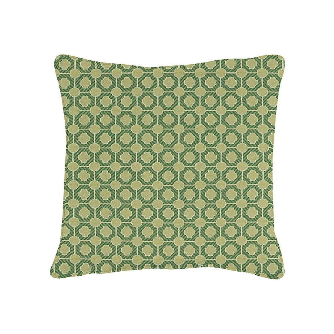 16" x 16" insert included Green Geometric Pillow