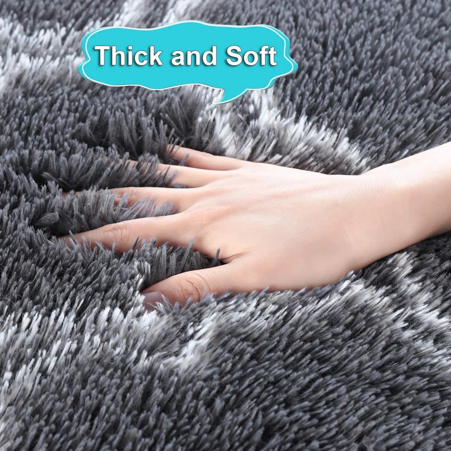 Large Shag Area Rugs Super Soft Plush Fluffy Carpets Non-Slip