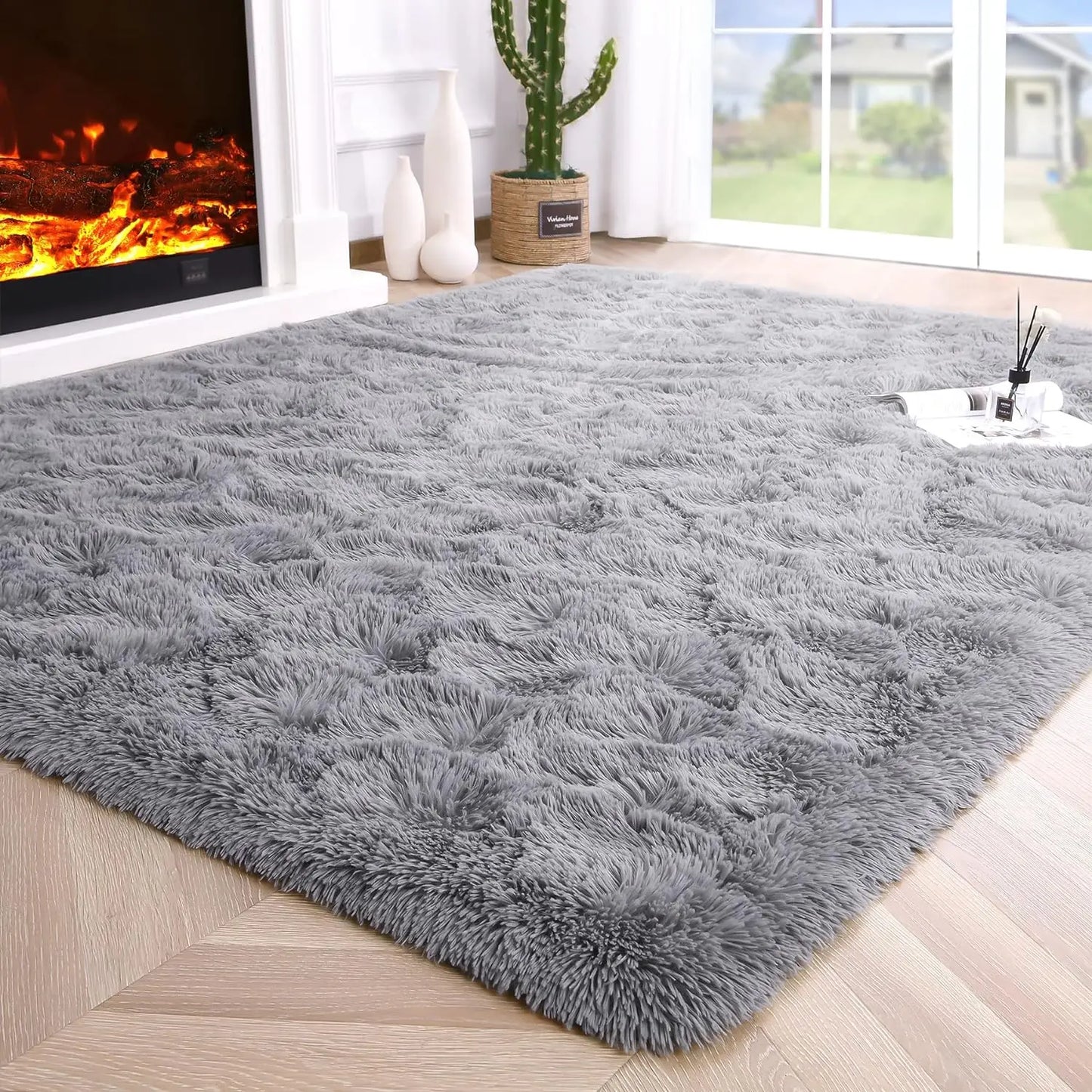 Fluffy Fuzzy Area Rugs Soft Non Slip Hardwood Floors