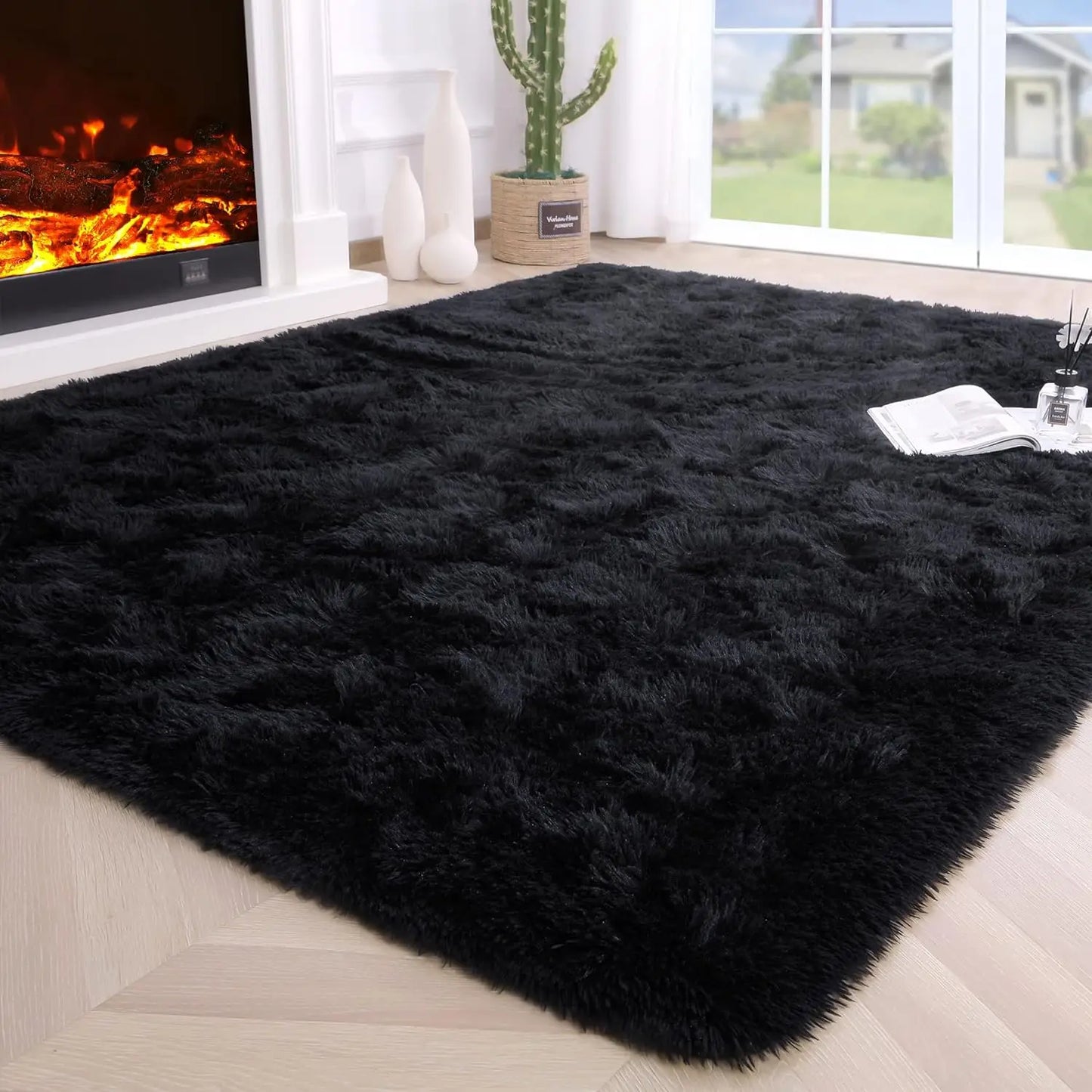 Fluffy Fuzzy Area Rugs Soft Non Slip Hardwood Floors