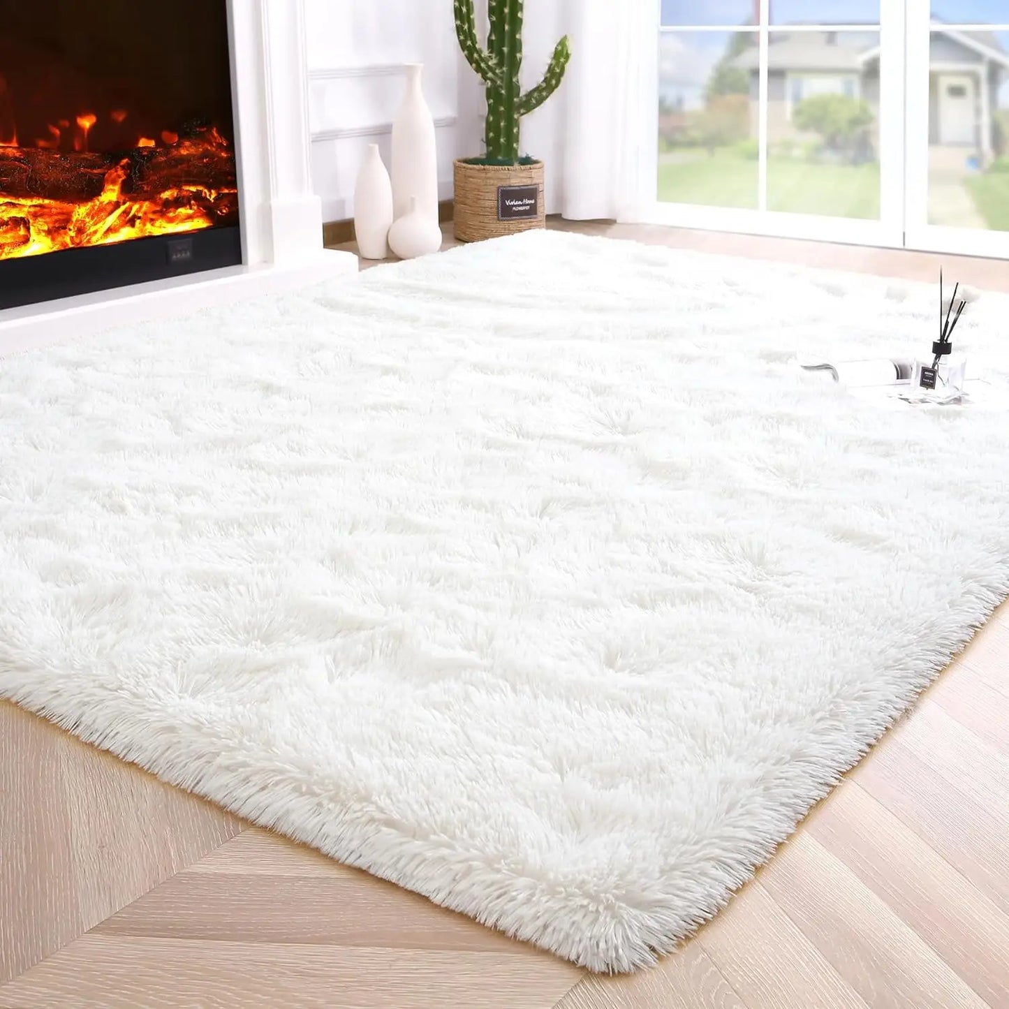 Fluffy Fuzzy Area Rugs Soft Non Slip Hardwood Floors