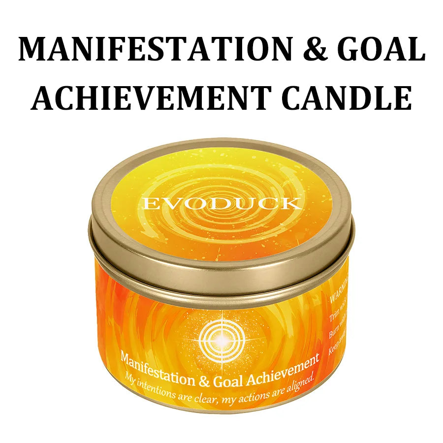 3Pcs Manifestation & Goal Achievement Cinnamon & Sandalwood Scented Soy Candles