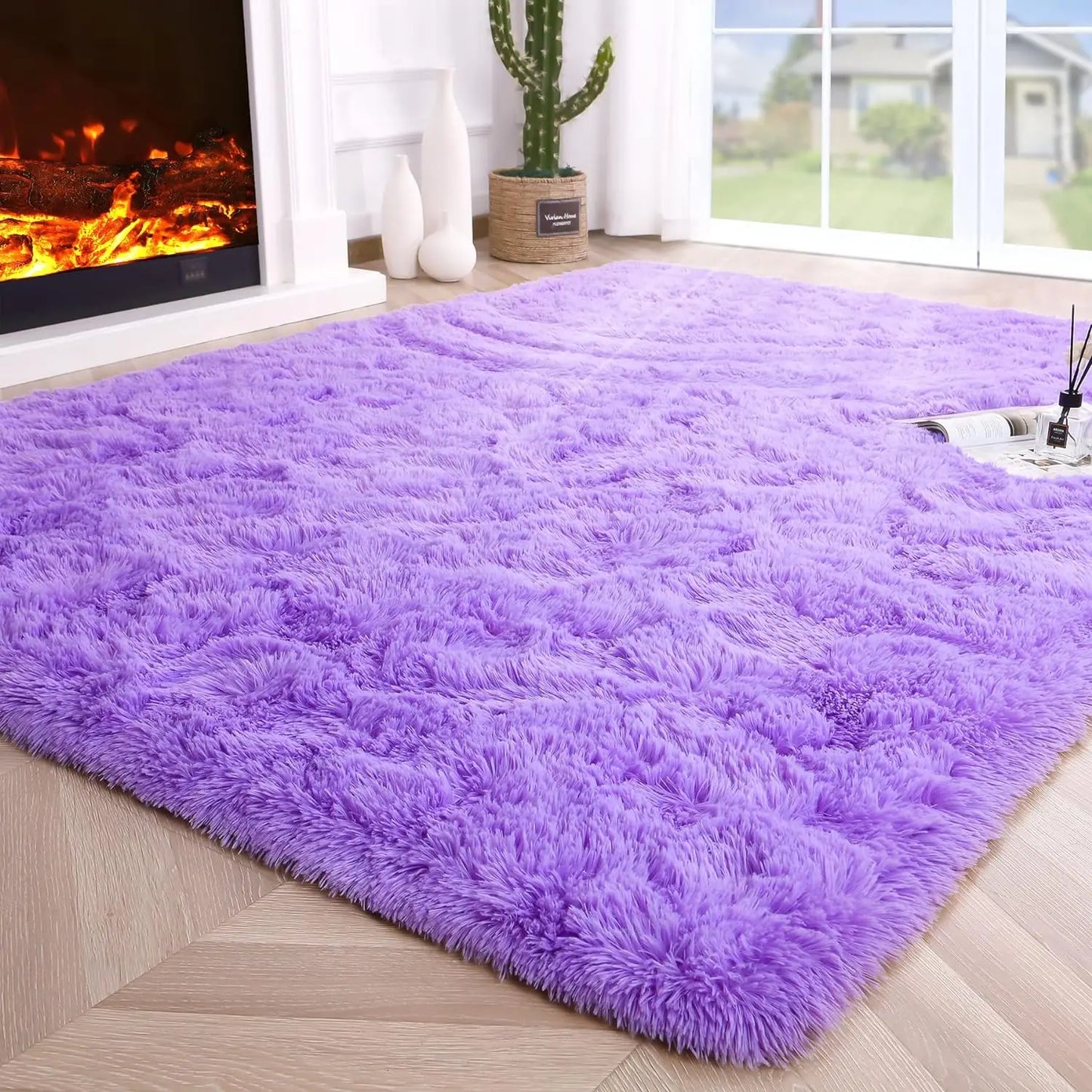 Fluffy Fuzzy Area Rugs Soft Non Slip Hardwood Floors