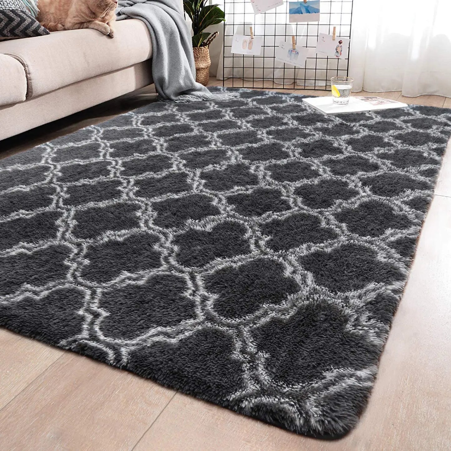 Large Shag Area Rugs Super Soft Plush Fluffy Carpets Non-Slip