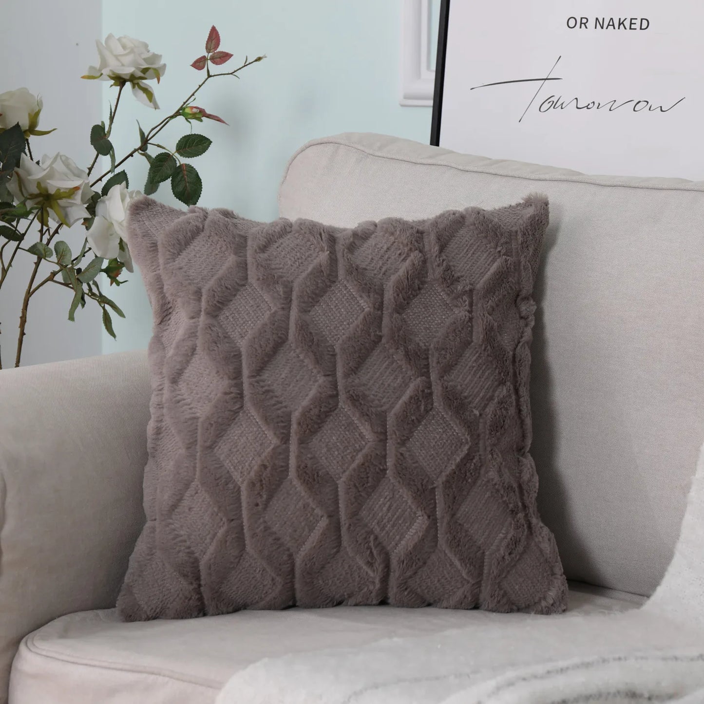 Soft Plush Decorative Throw Pillow Covers