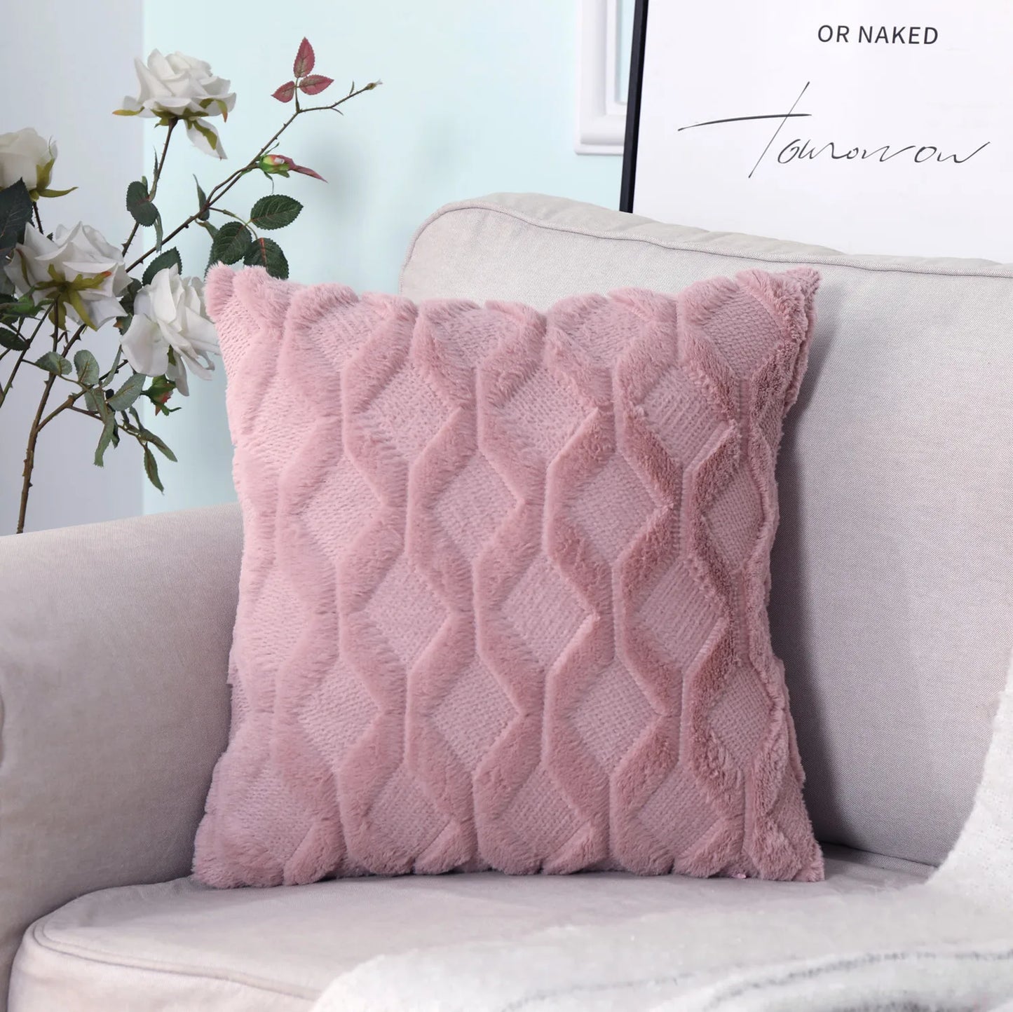 Soft Plush Decorative Throw Pillow Covers