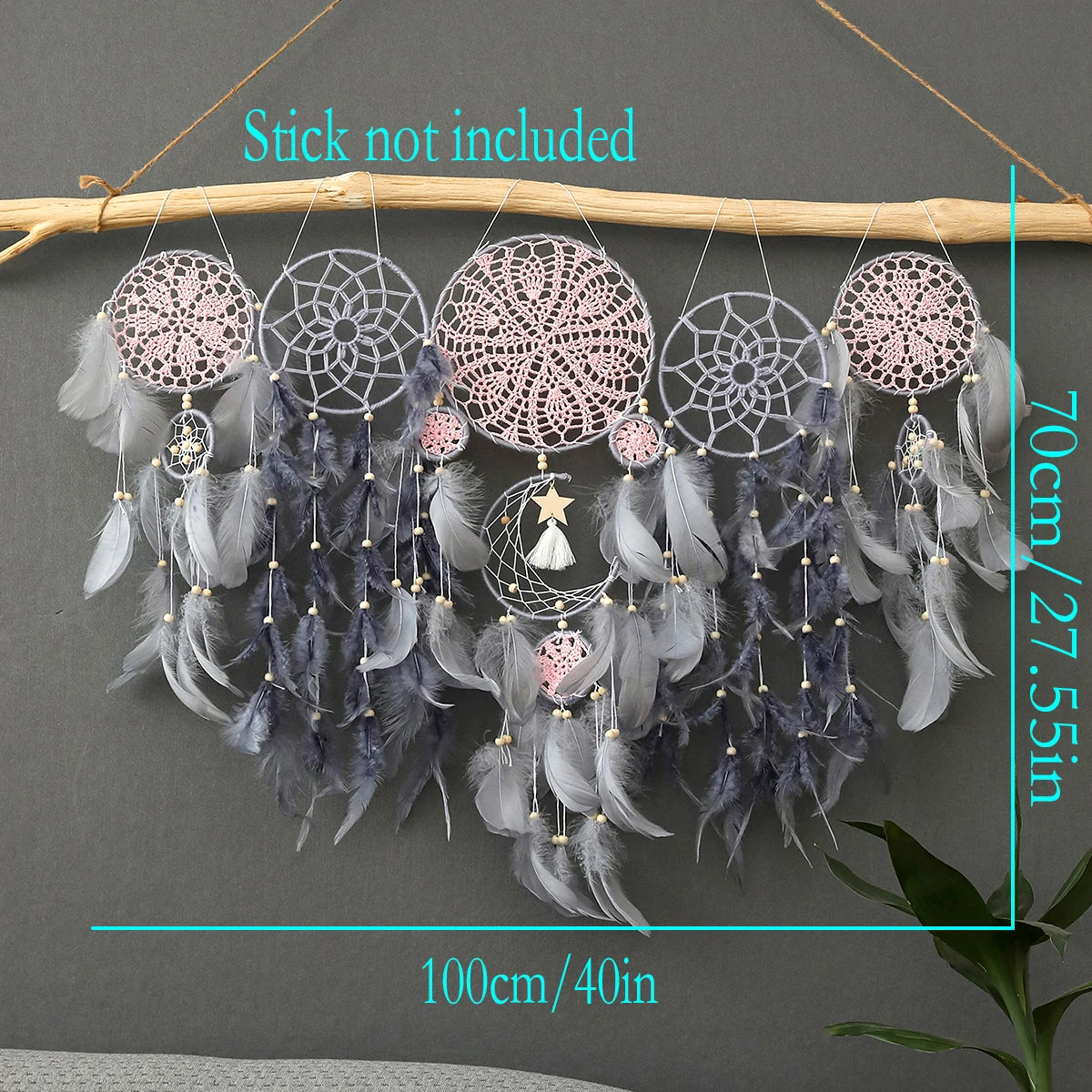 5pcs Large Dreamcatcher Living Room Bedroom Room