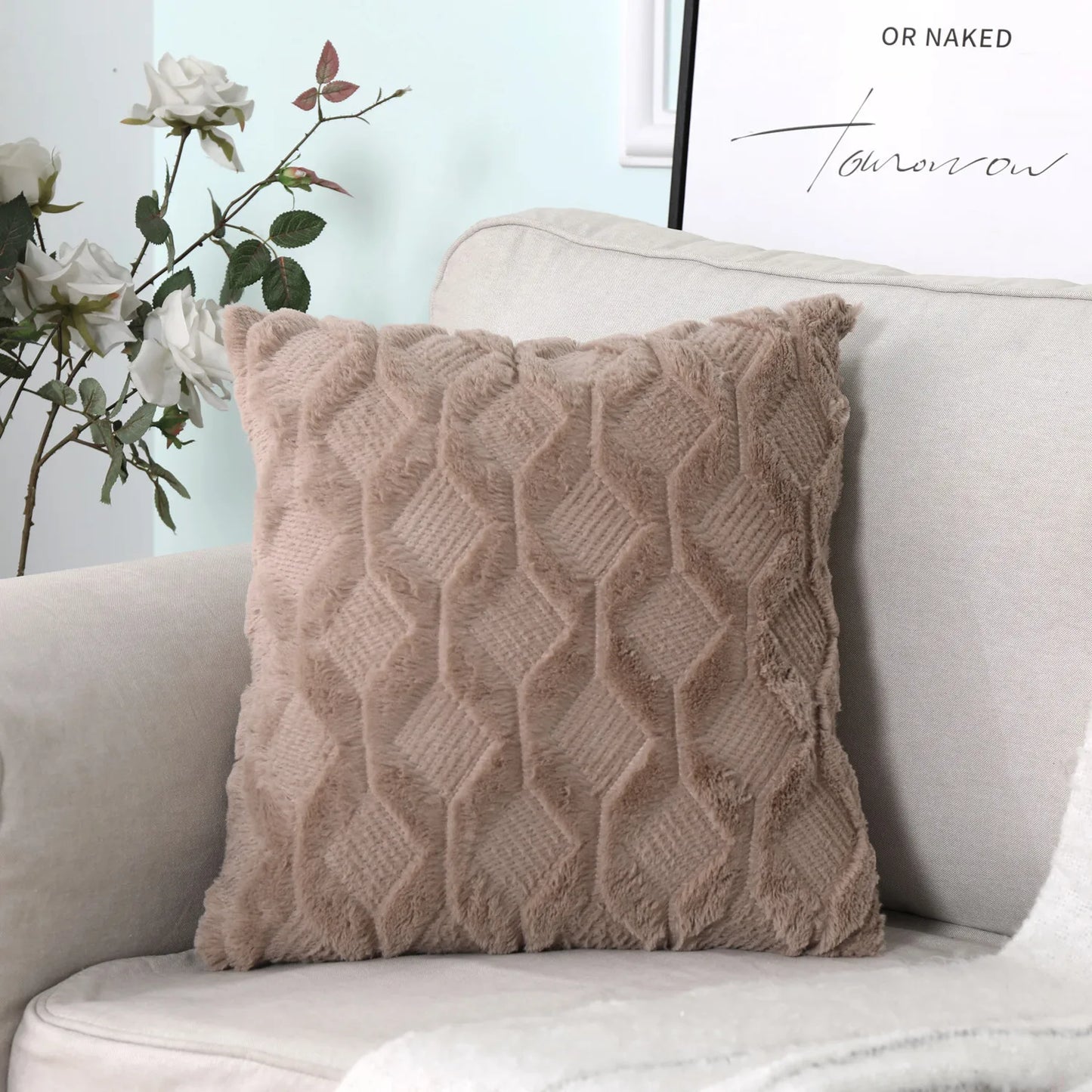 Soft Plush Decorative Throw Pillow Covers