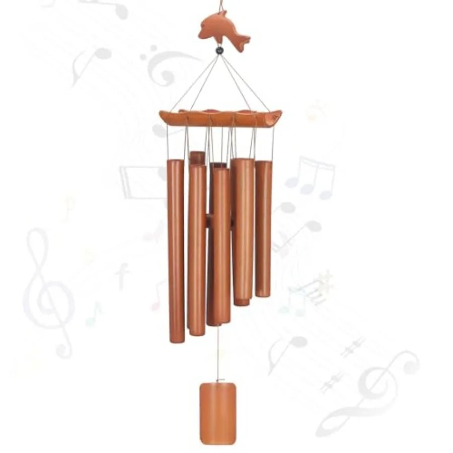 Bamboo Wind Chimes, Memorial Sympathy Wood Wind Chimes