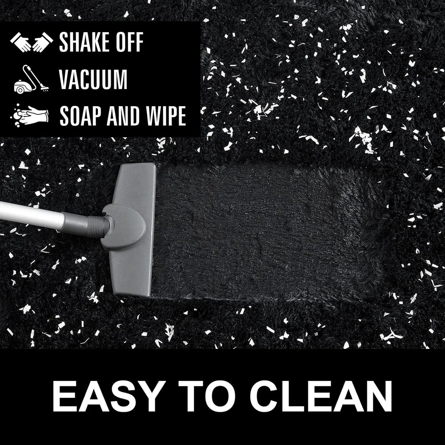 Fluffy Fuzzy Area Rugs Soft Non Slip Hardwood Floors