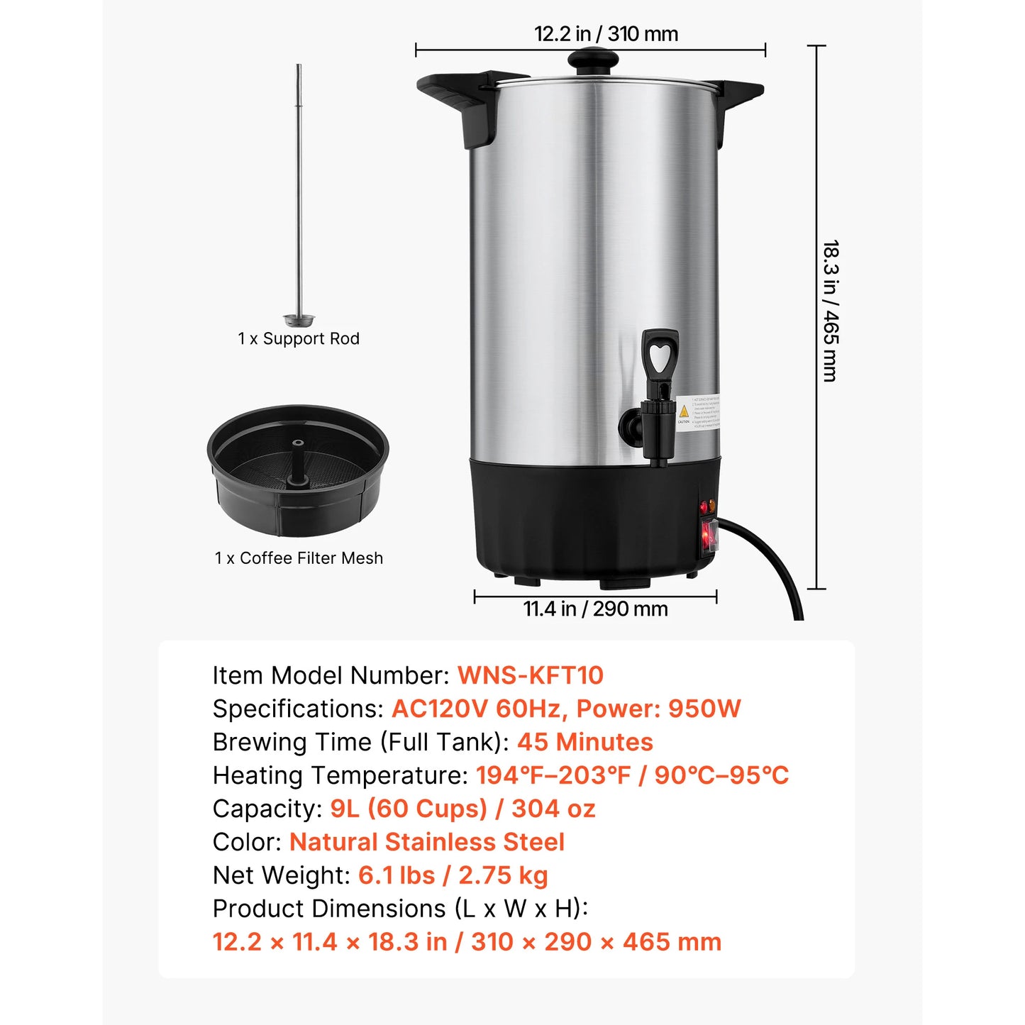 SucceBuy Commercial Coffee Urn