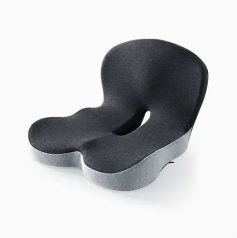 L-Shaped Memory Foam Seat Cushion with Fixing Strap,