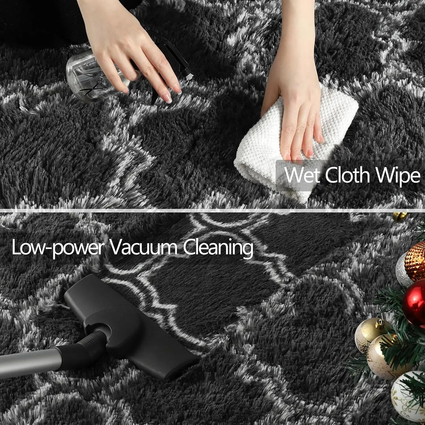 Large Shag Area Rugs Super Soft Plush Fluffy Carpets Non-Slip