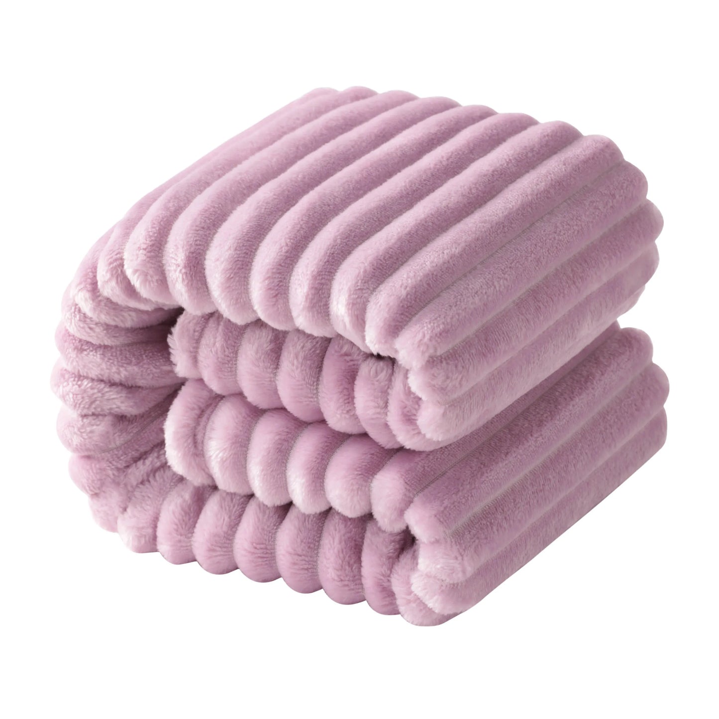 Plush Flannel Fleece Blanket, Soft Lightweight Fuzzy Blanket
