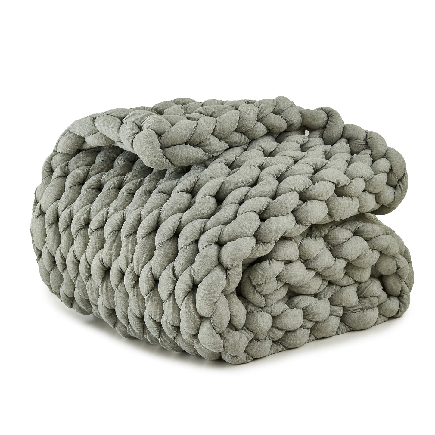 Simple&Opulence Handmade Chunky Knit Weighted Blanket
