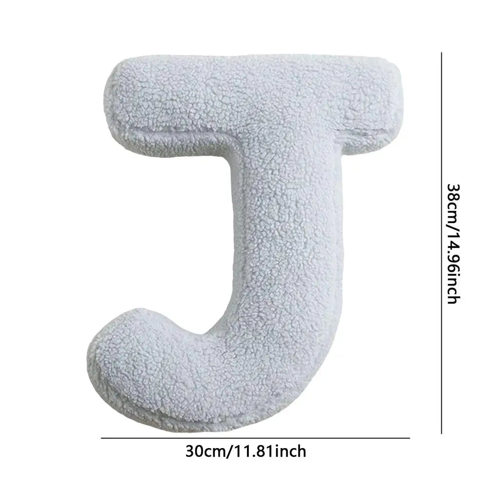 Soft Initial Throw Cushion Plush English Alphabet Pillow A to Z