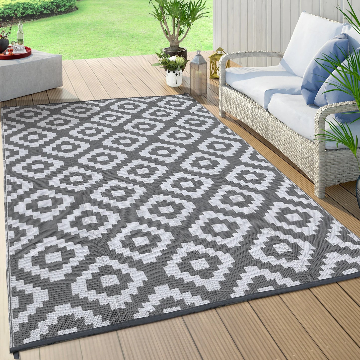Outdoor Rug Plastic Straw - Waterproof