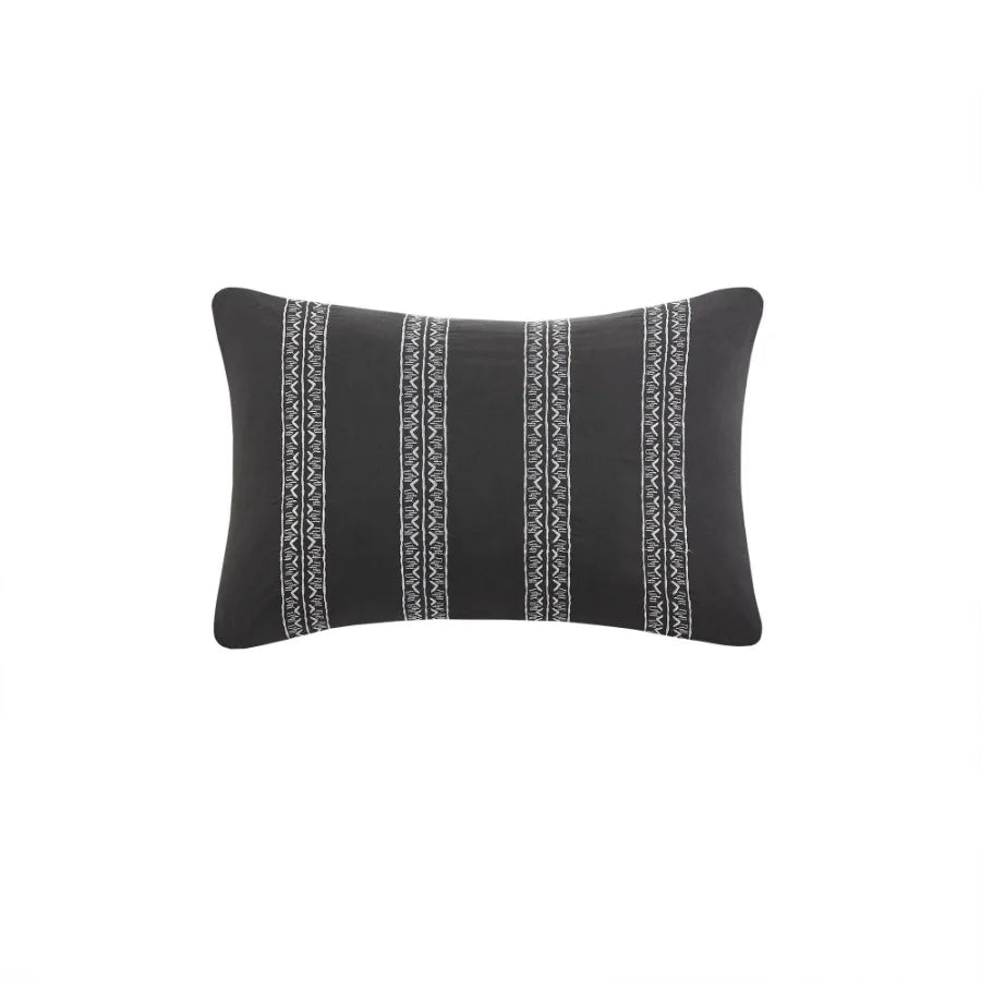 4 Piece Printed Comforter Set with Throw Pillow