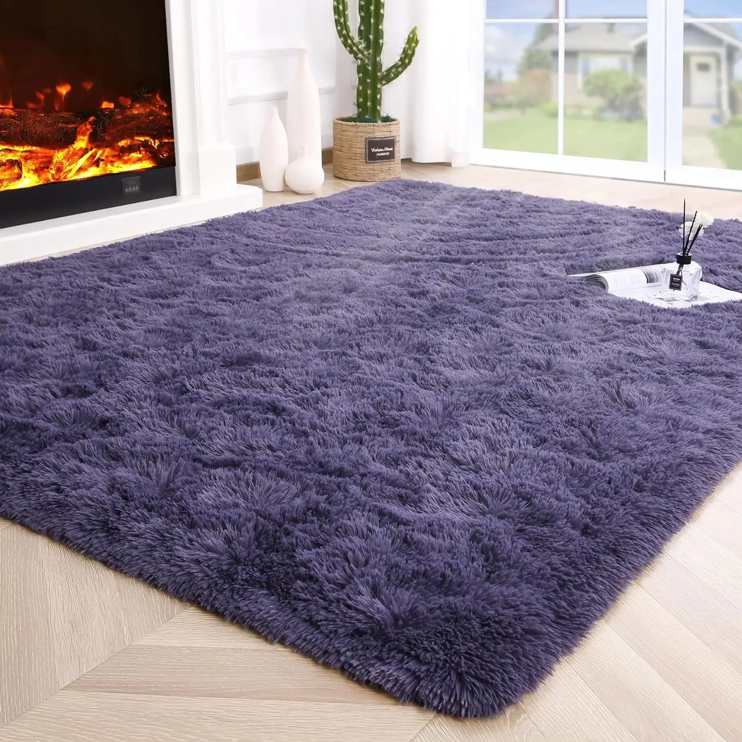 Fluffy Fuzzy Area Rugs Soft Non Slip Hardwood Floors