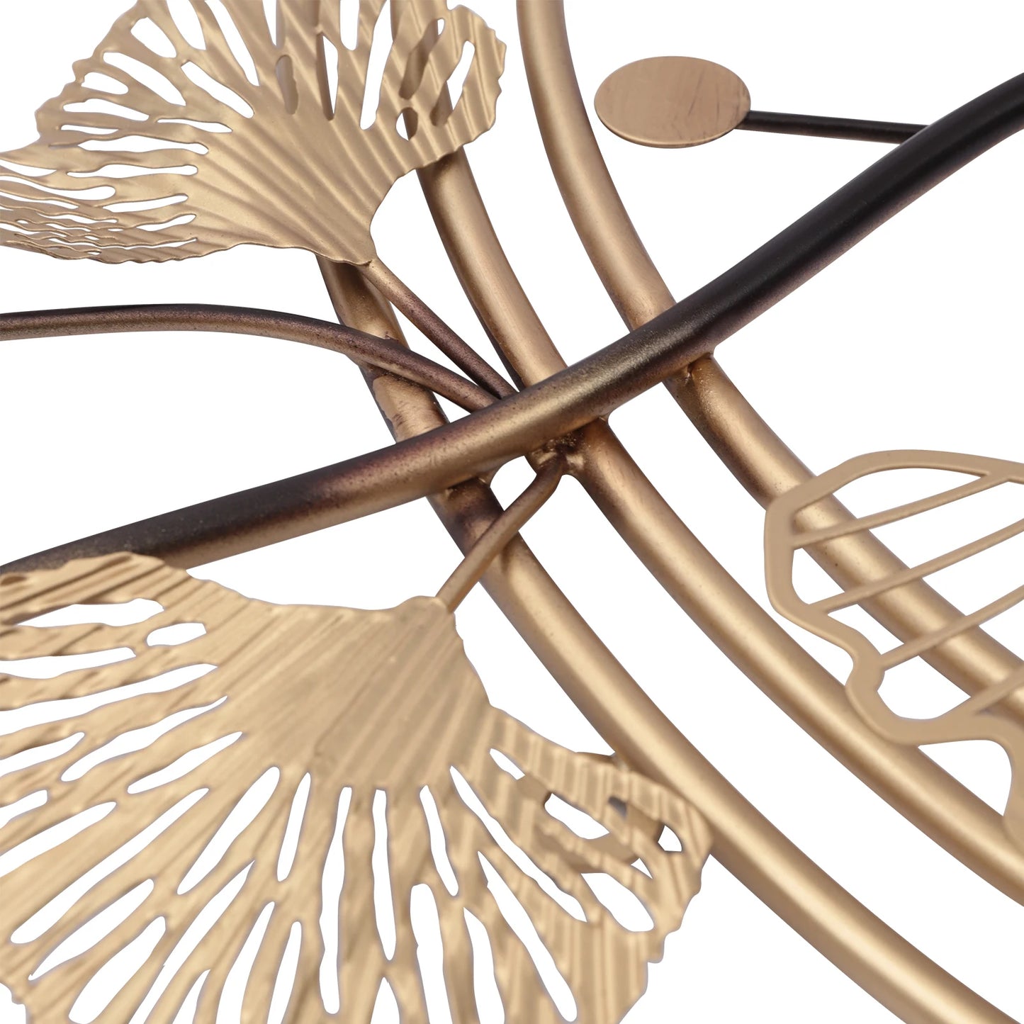 3D Ginkgo Leaf Wall Decor, Metal Wall Art Tree Leaf Metal
