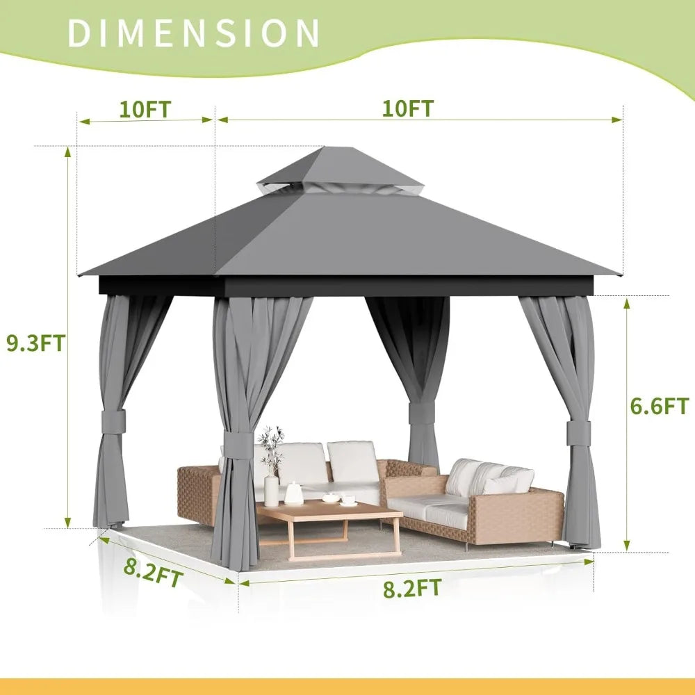 Outdoor Patio Gazebo - Heavy Duty Party Tent
