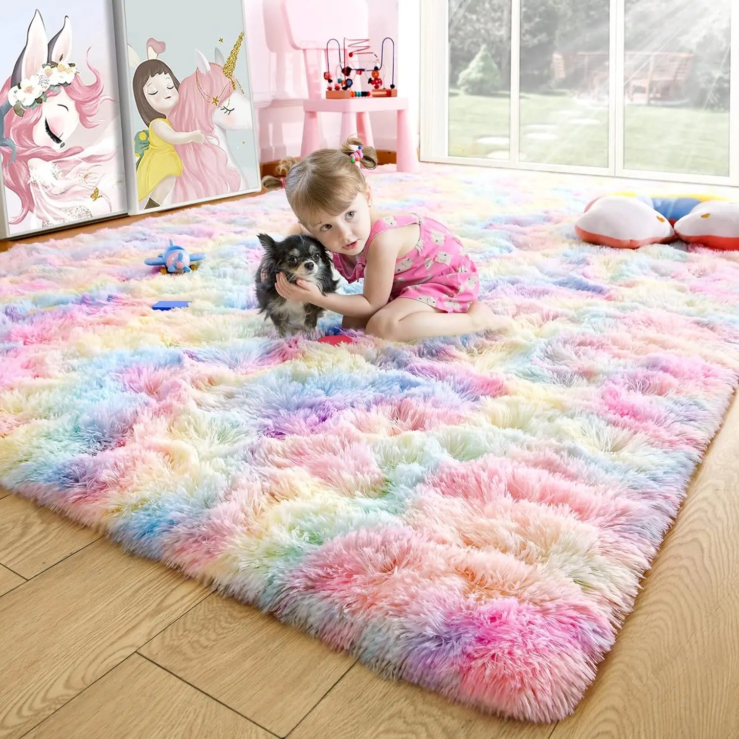 Fluffy Fuzzy Area Rugs Soft Non Slip Hardwood Floors