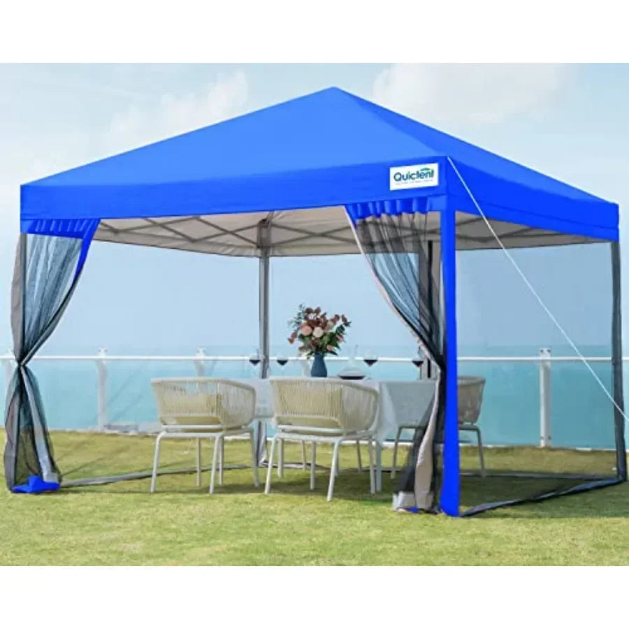10'x10' Easy Pop up Tent with Netting Sned Outdoor