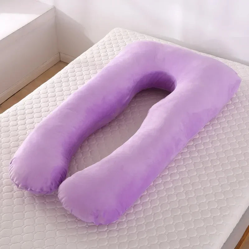 Soft Fleece Pregnant Pillow Multi Function Side Protect Cushion