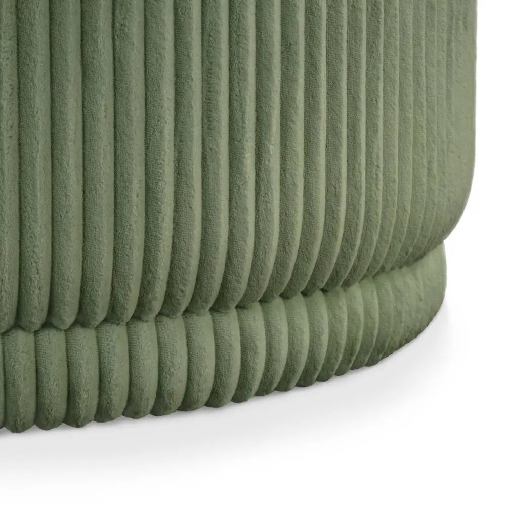 Chenille 29inch Round Storage Ottoman with Flip Top