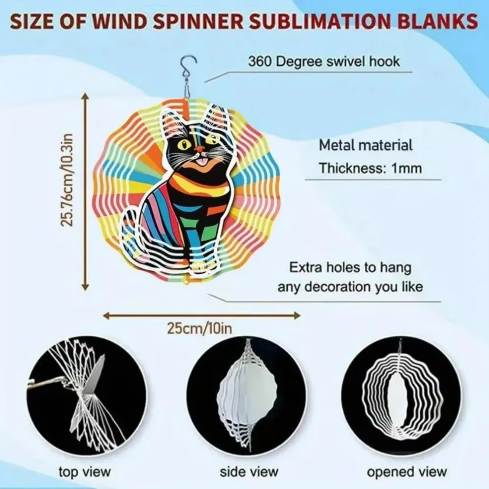 OwlSpectrumDecor Handcrafted 3D Owl Metal Wind Chime