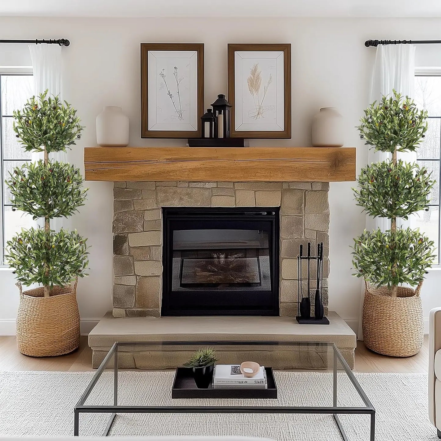 Artificial Olive Tree 5FT Tall with Planter