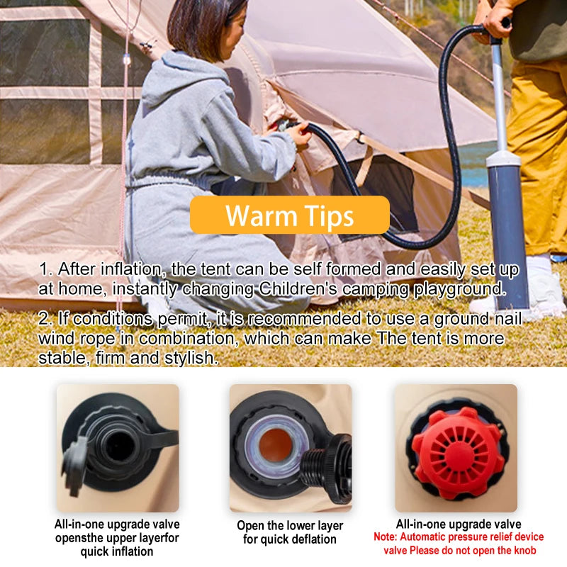 Inflatable Tent for Camping - 6-8 Person