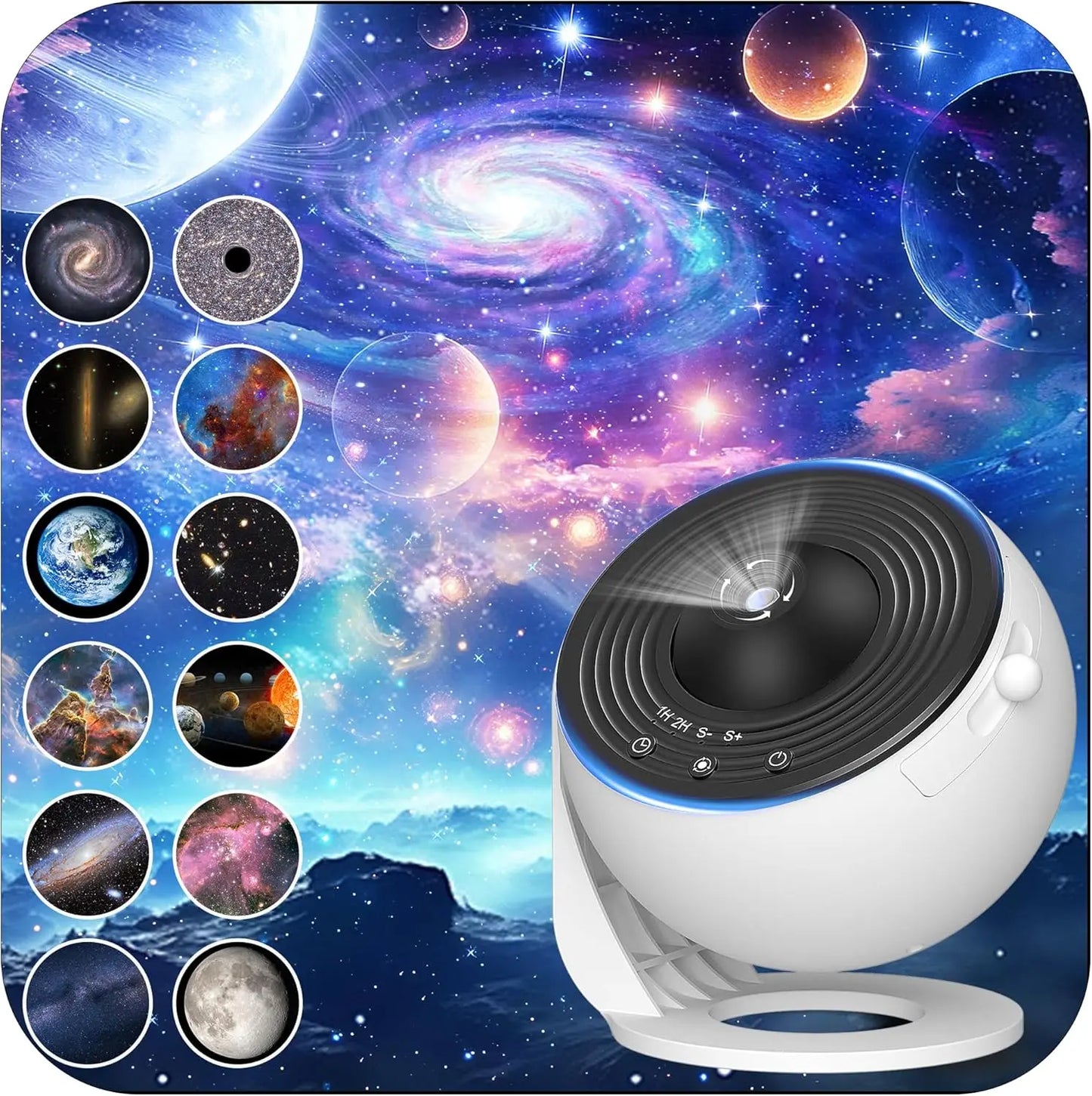 Galaxy Projector, HD Image, 13 Film Discs