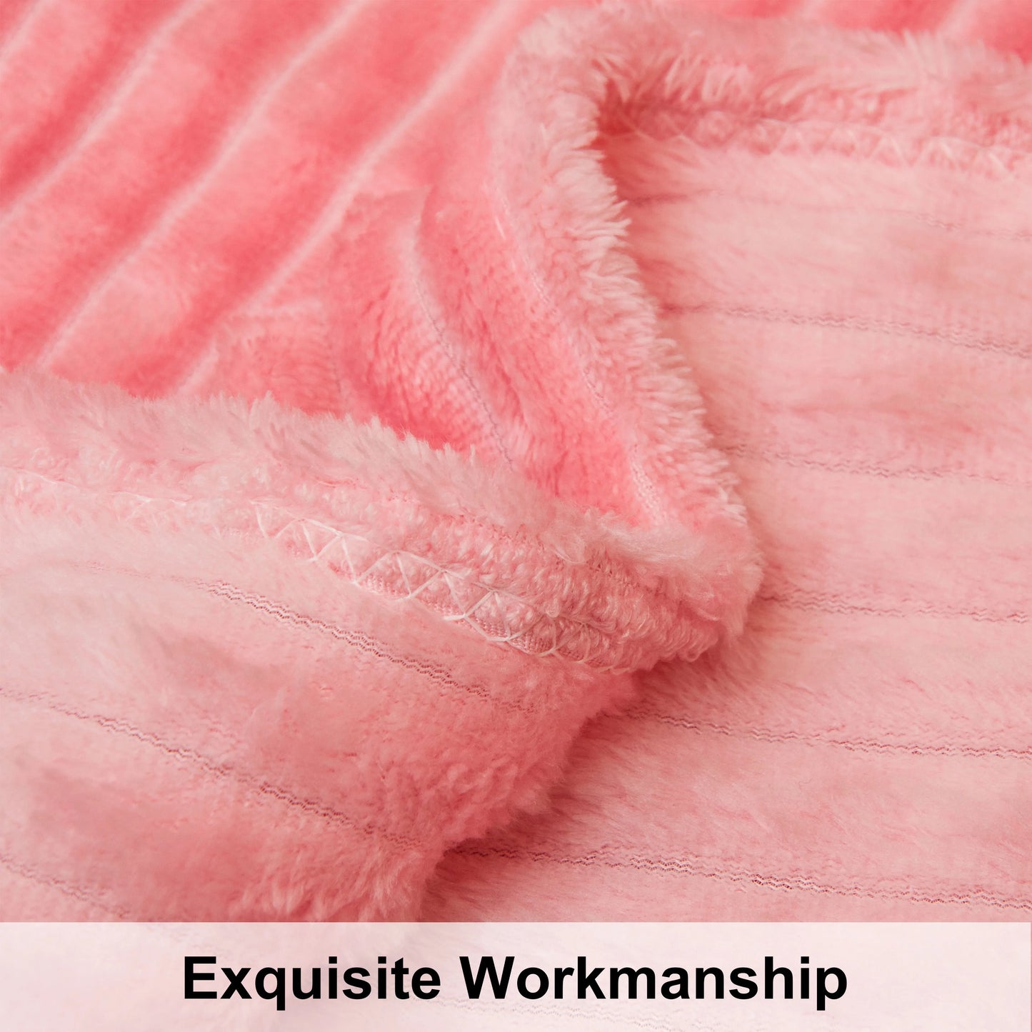 Plush Flannel Fleece Blanket, Soft Lightweight Fuzzy Blanket