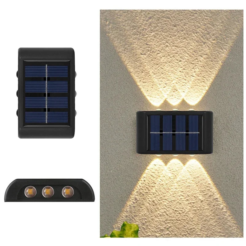 Solar LED Light, Outdoor Waterproof Wall Lamp
