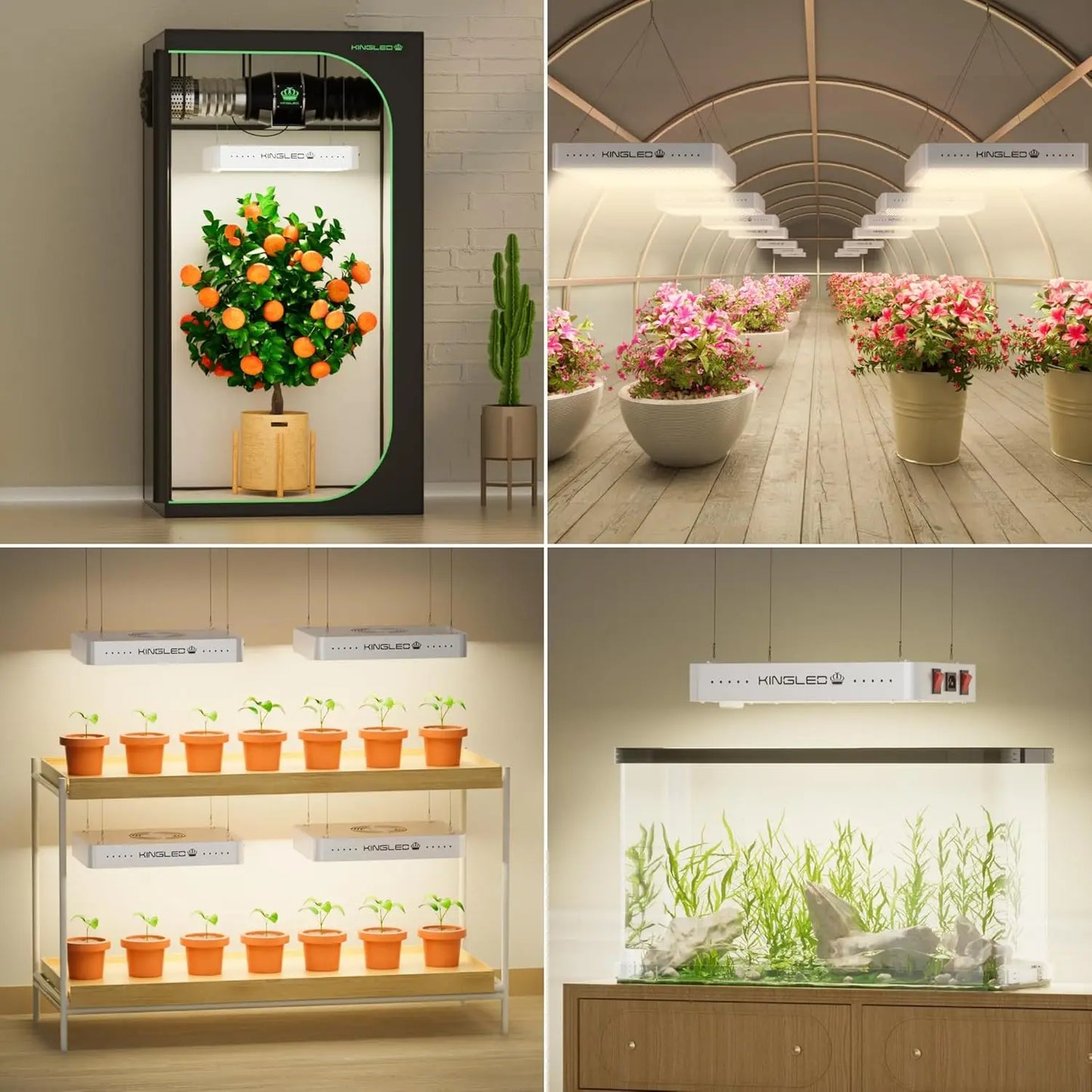 KingLED KP2000 LED Grow Light for Indoor Plants, Full Spectrum Plant Light