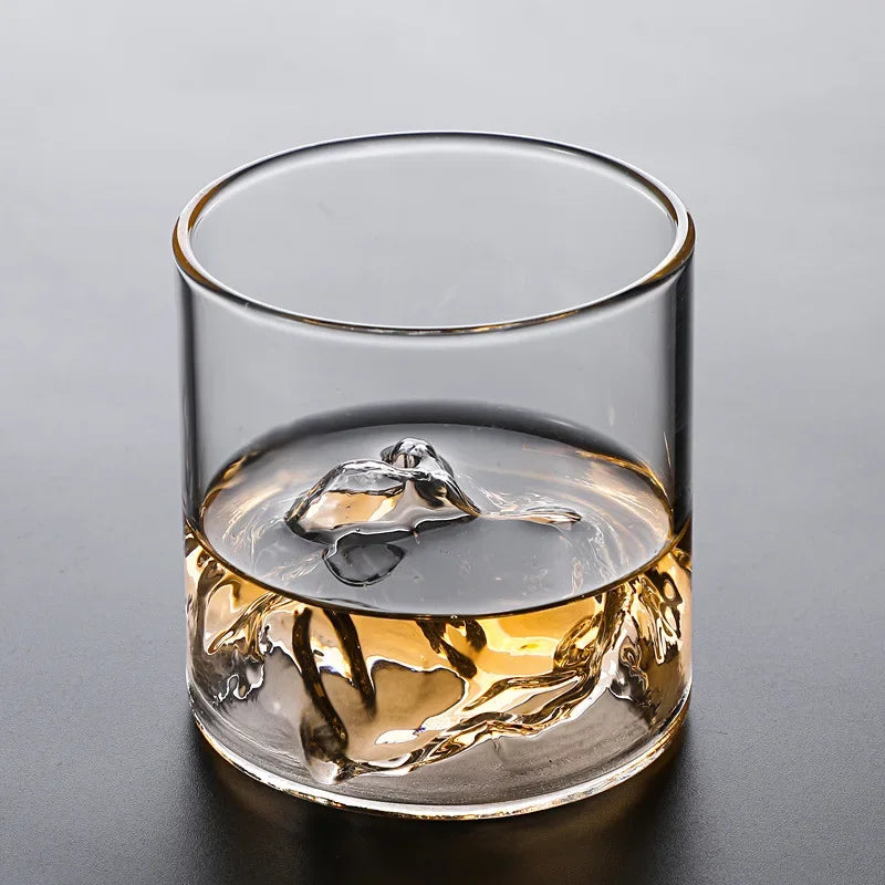 Glass Mountain Viewing Cup Mount Fuji Whiskey Cup
