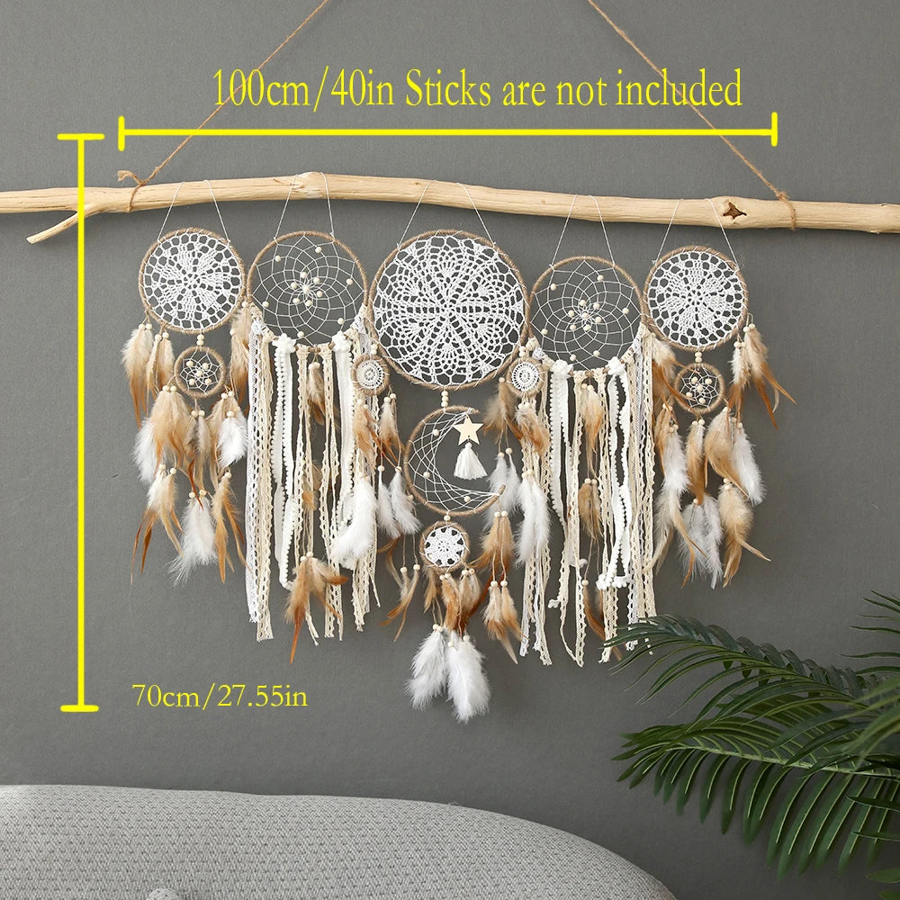 5pcs Dreamcatcher Set - Large Wall Hanging