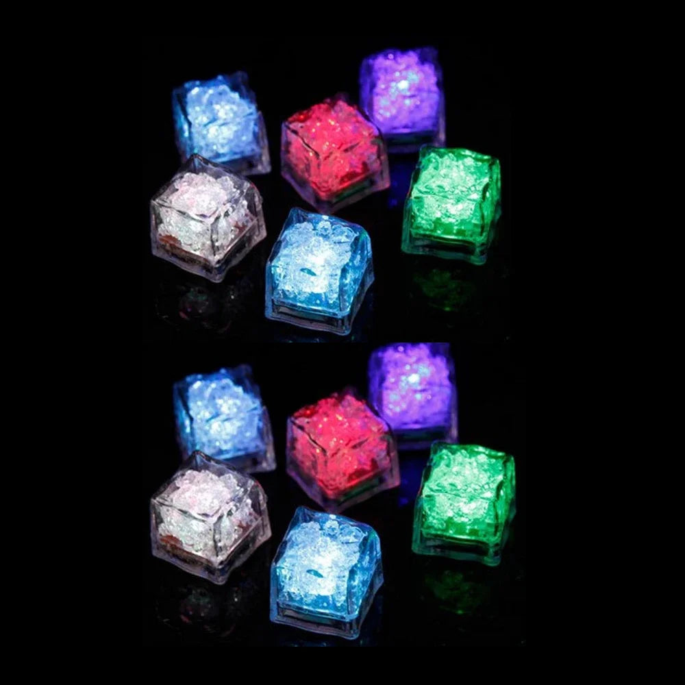 Waterproof Led Ice Cube Multi Color Flashing Glow in The Dark Light