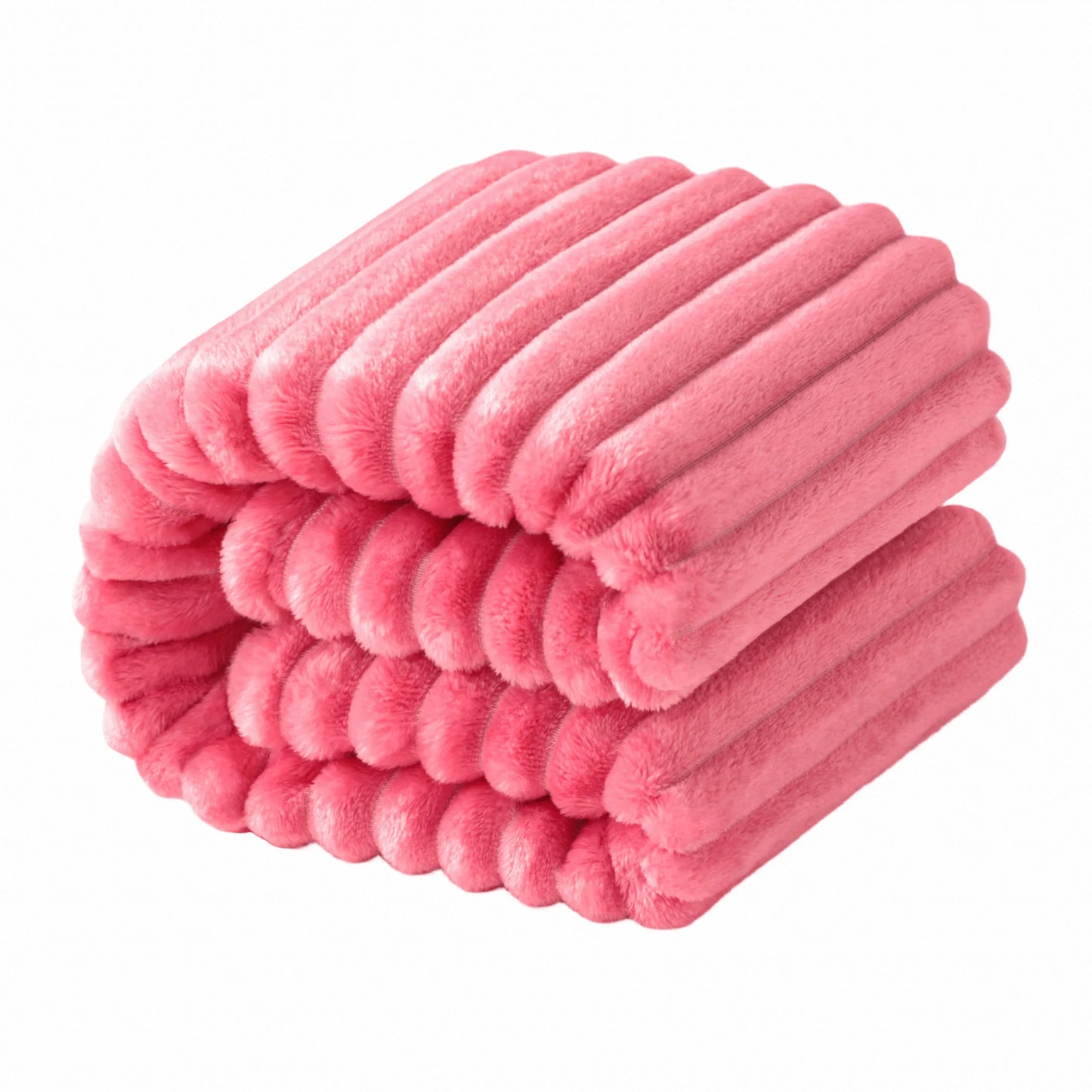 Plush Flannel Fleece Blanket, Soft Lightweight Fuzzy Blanket