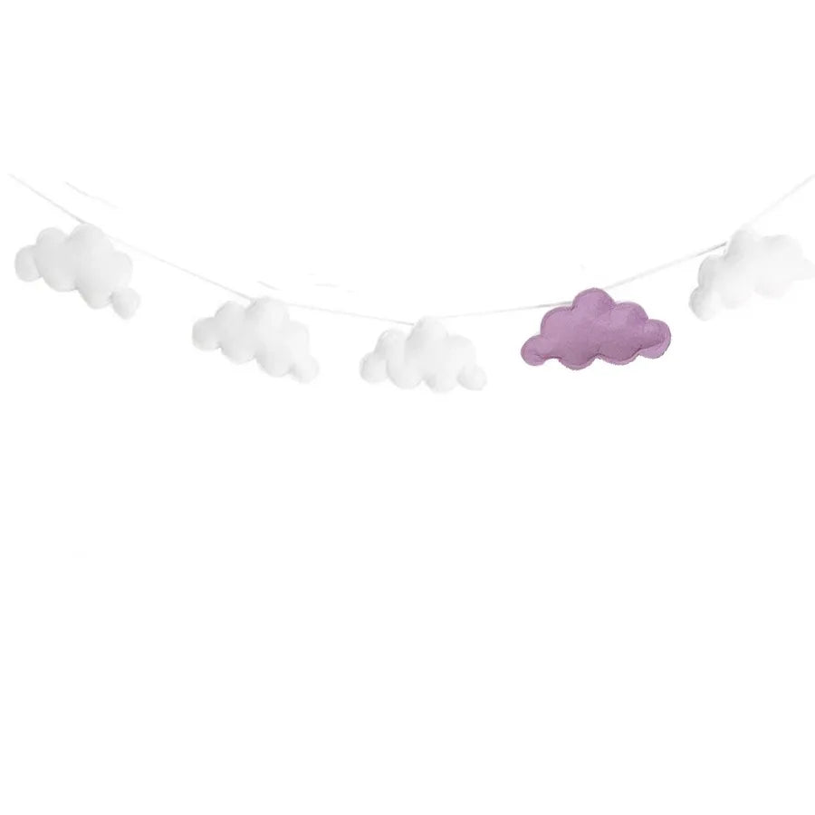 Felt Cloud Garlands String Wall Hanging