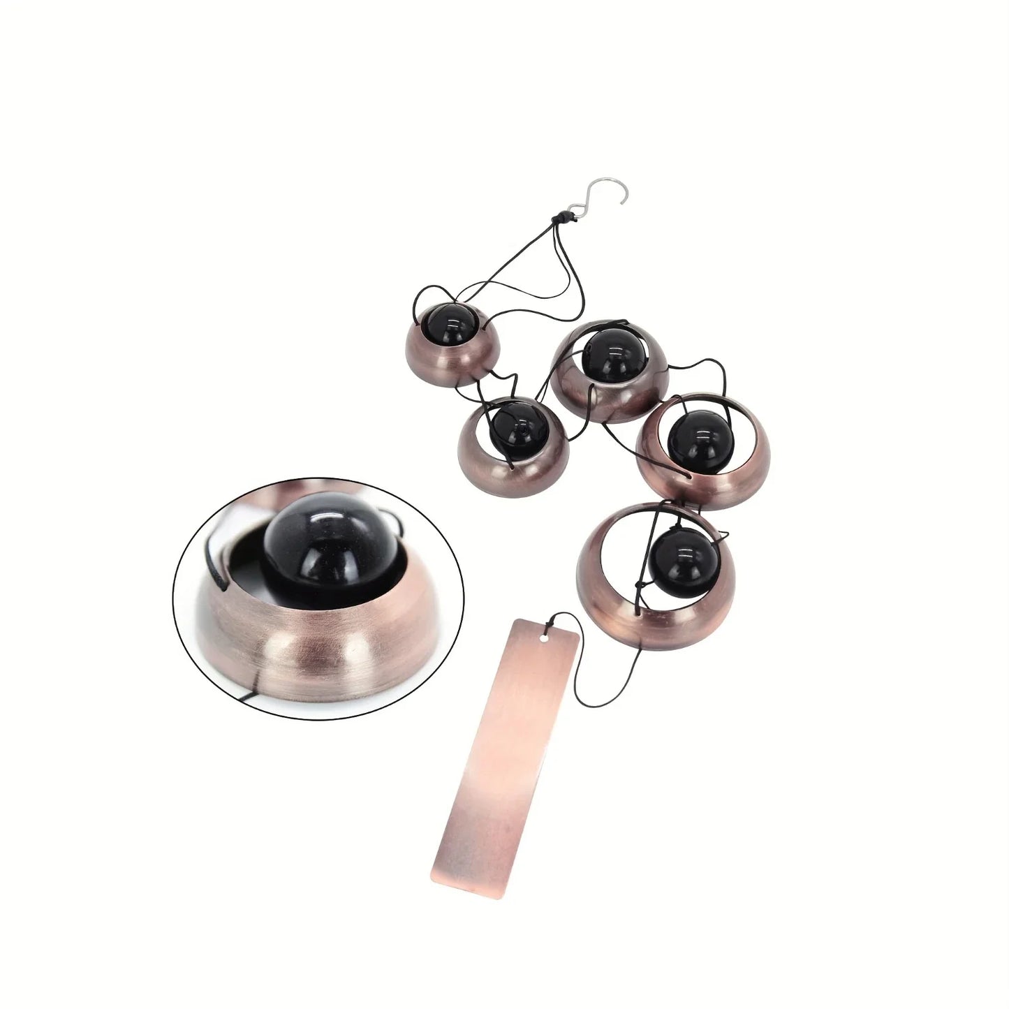 1pc Red Copper Temple Wind Chime