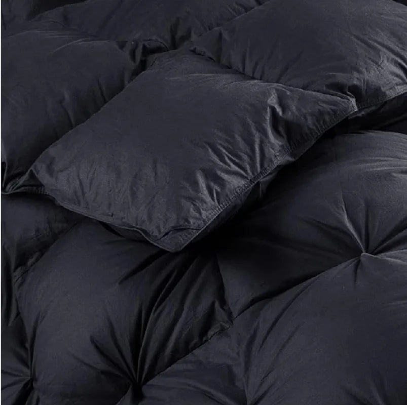 Goose Down Feather Fiber Comforter California King Duvet Insert,