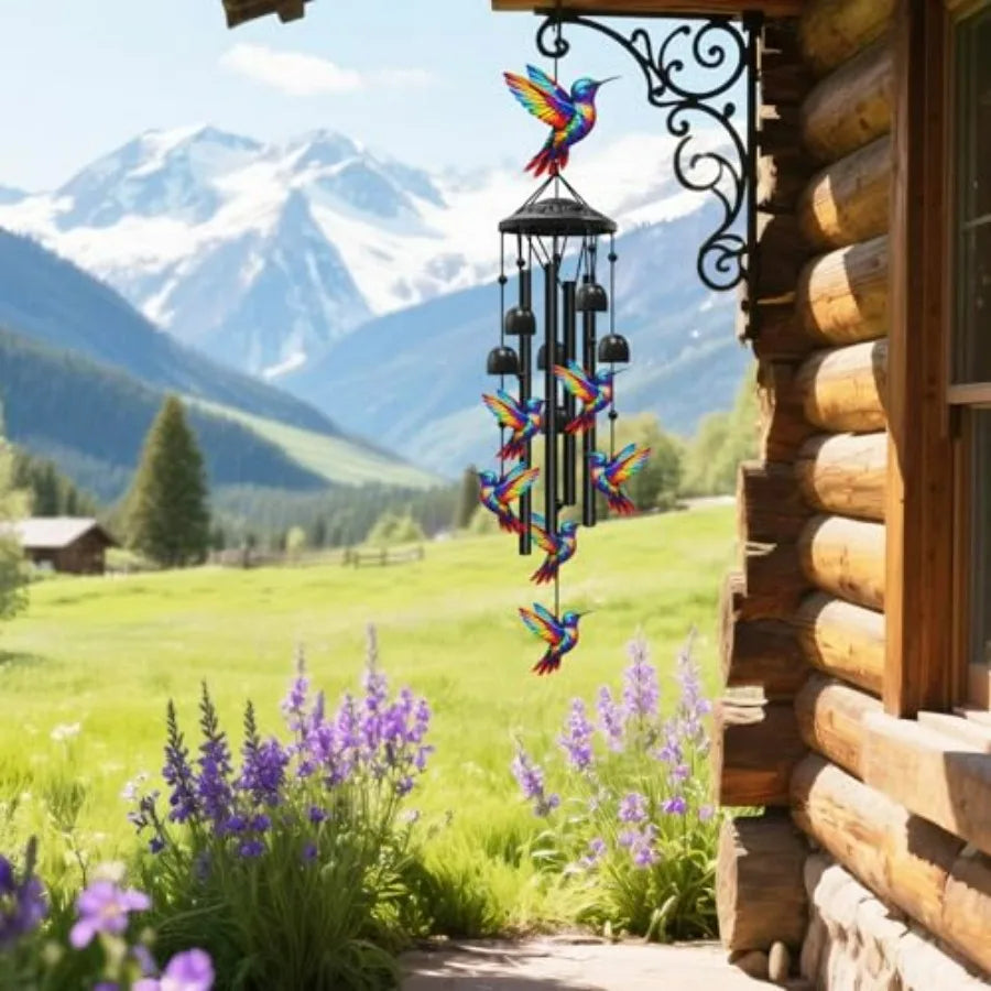 Wind Chimes for Outside, Black Metal Windchimes