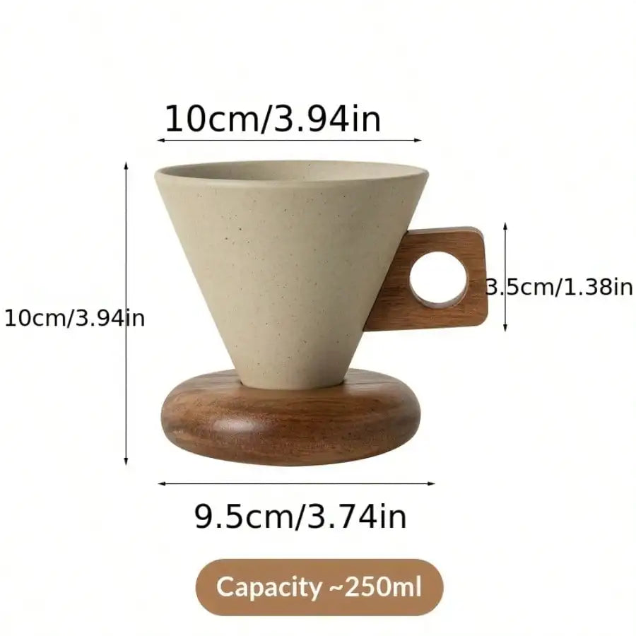 Retro Ceramic Coffee Cup, High-End Cup And Saucer Set