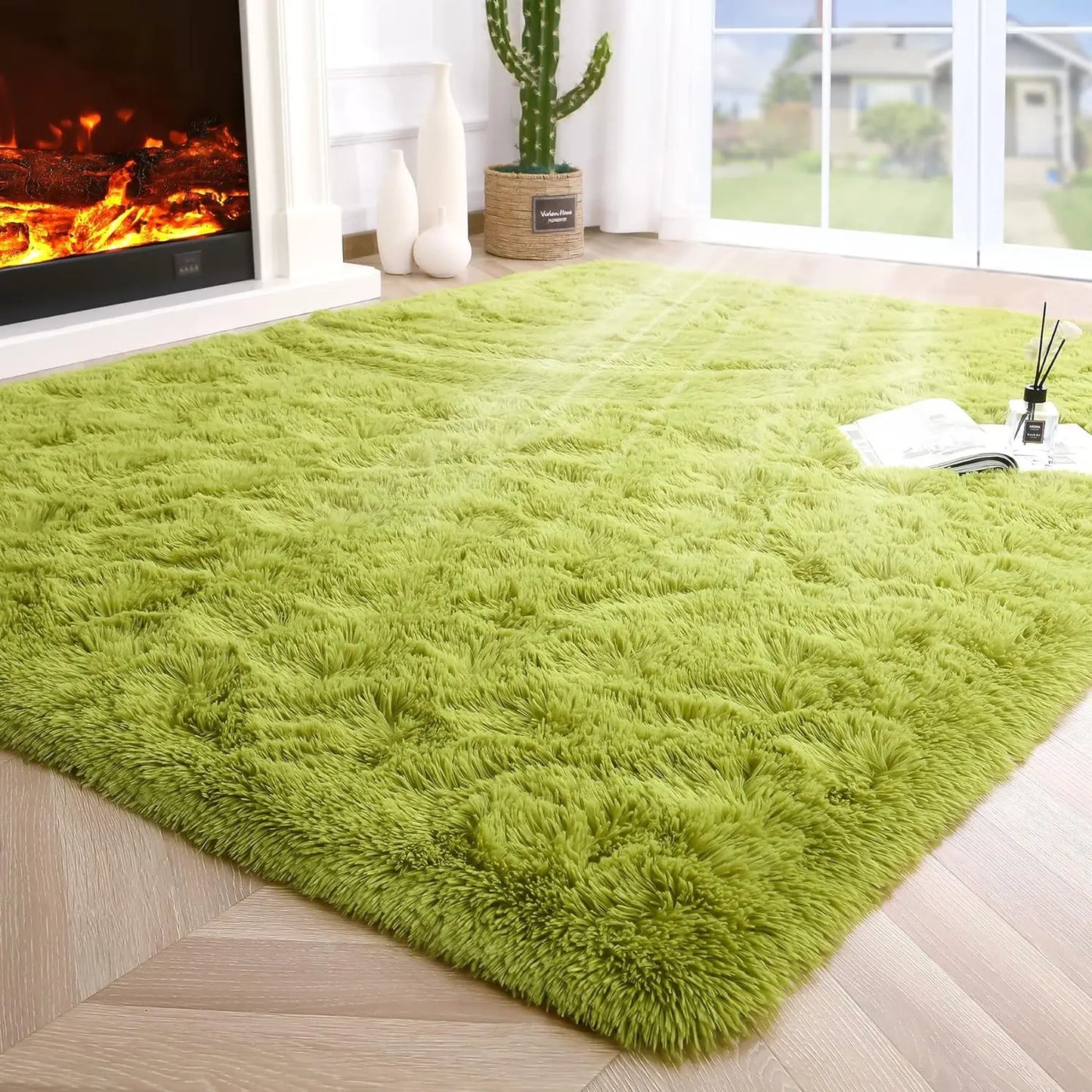 Fluffy Fuzzy Area Rugs Soft Non Slip Hardwood Floors