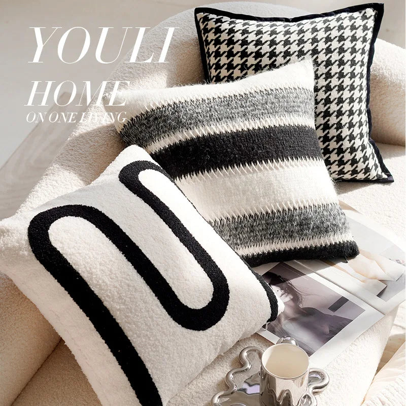 Modern Minimalist Pillows,and High-end Feel. Cushion Fabric