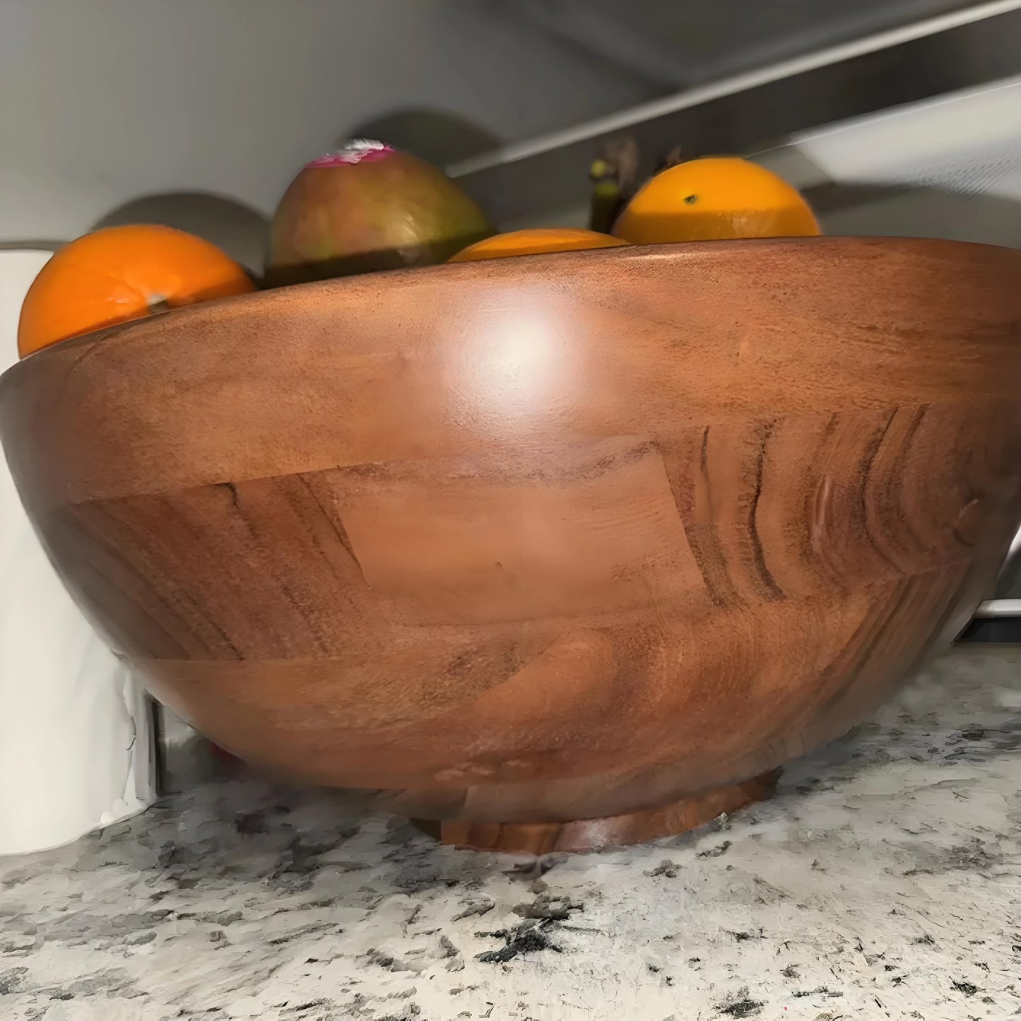 188oz Large Wood Serving Bowl, 12" x 12" x 6"