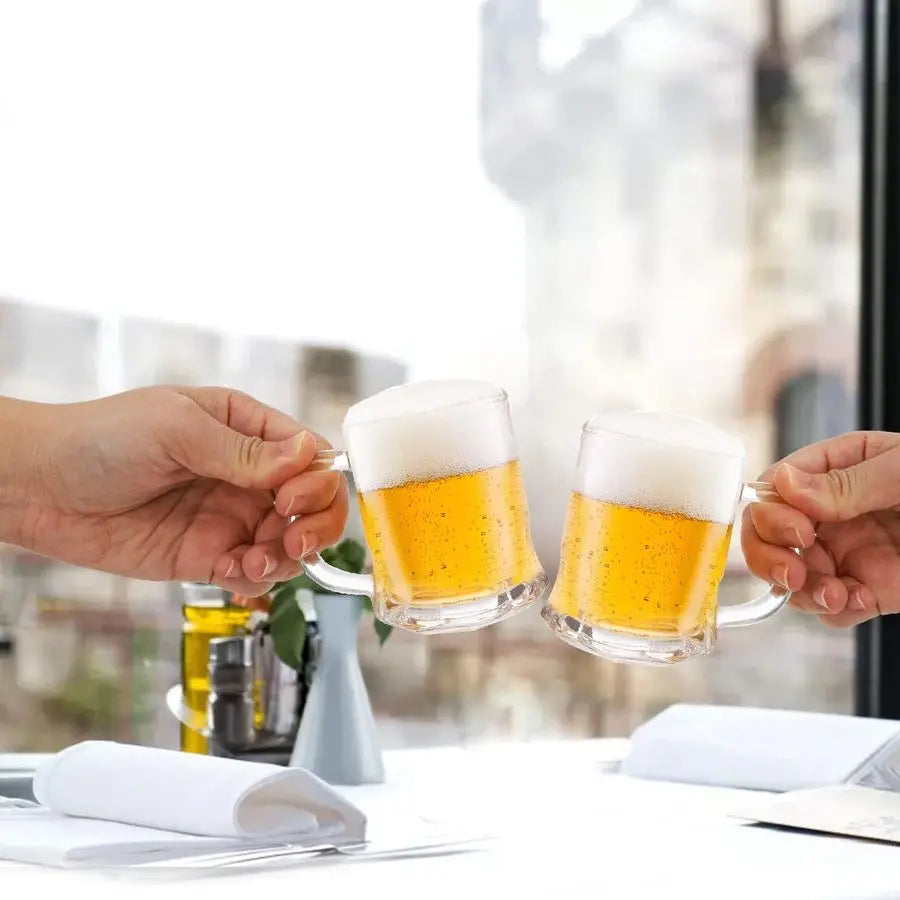 Set of 24 Mini Beer Mug, 5oz Mason Beer Mug Glass Beer Steins