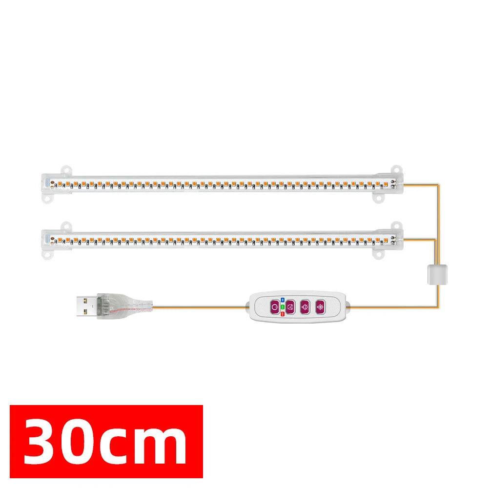1-4pcs LED Grow Light Strips Sunlight 42-288 LEDs Dimmable